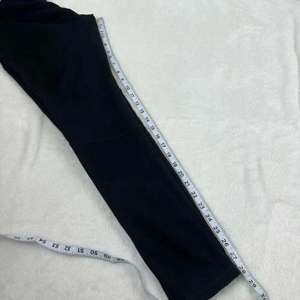 Cabi Women's Size L Ponte Knit Seamed Leggings Black Stretchy Pull On Style #543